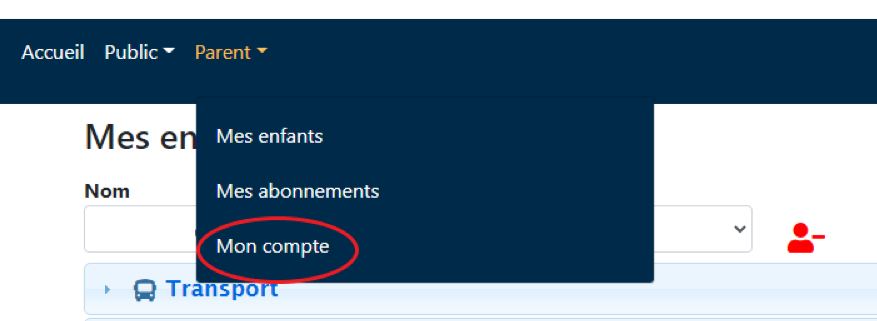 Parent account option3clickmoncompte